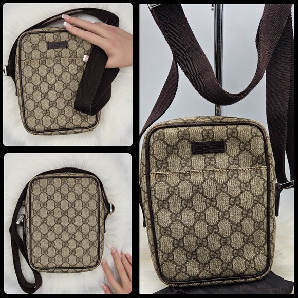 Gucci Mono Messenger Bag Ebony - Picture 4 of 17